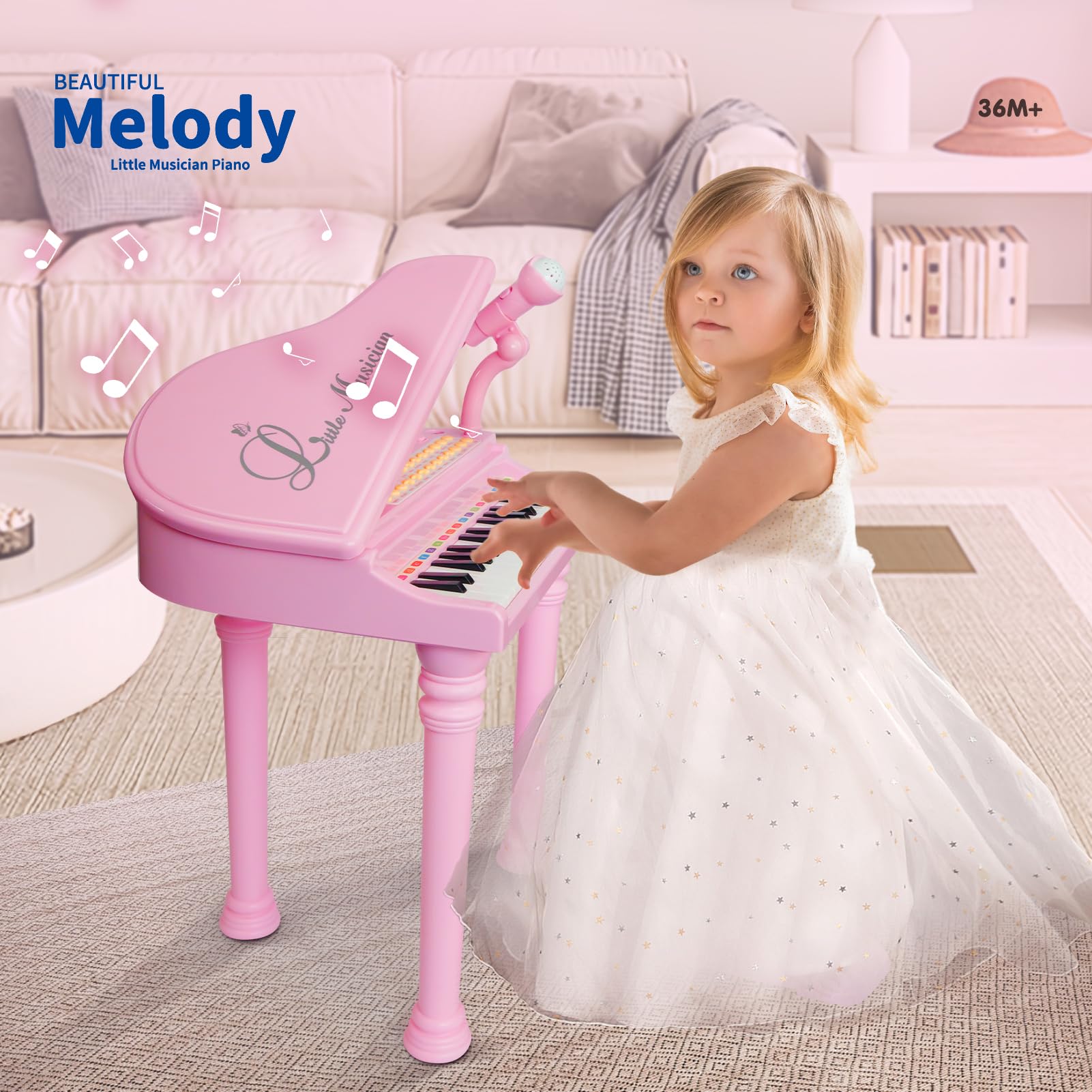 Love&Mini percussion-effects produce lively sounds for creative play.