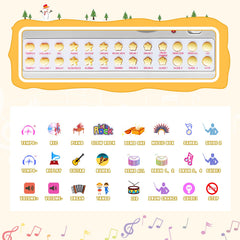 Love&Mini piano toy keyboard 31 keys side view with compact design for playrooms