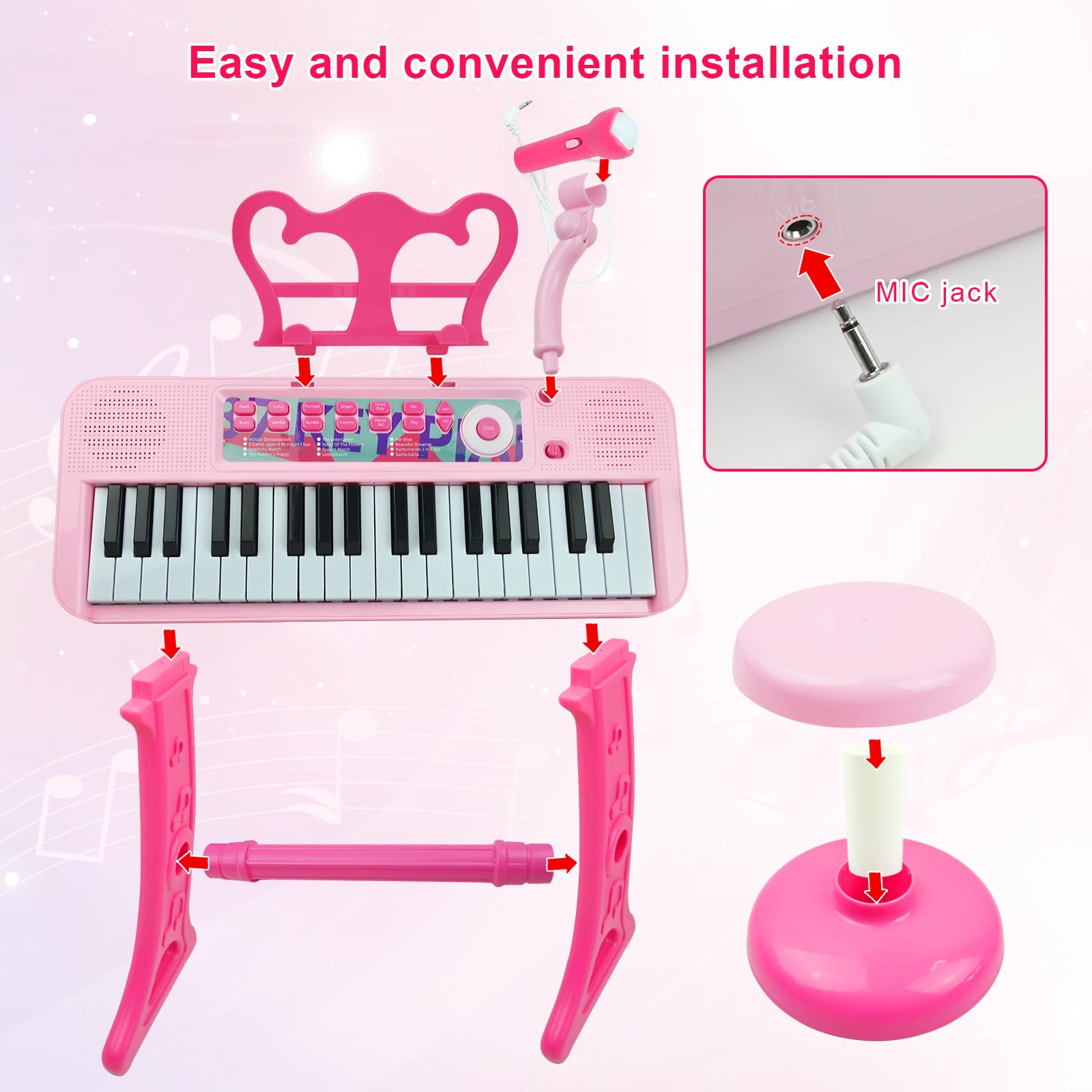 Love&Mini portable keyboard detaches for travel and classroom use