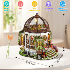 Lovelyhome LED lighting illuminates the finished mini scene
