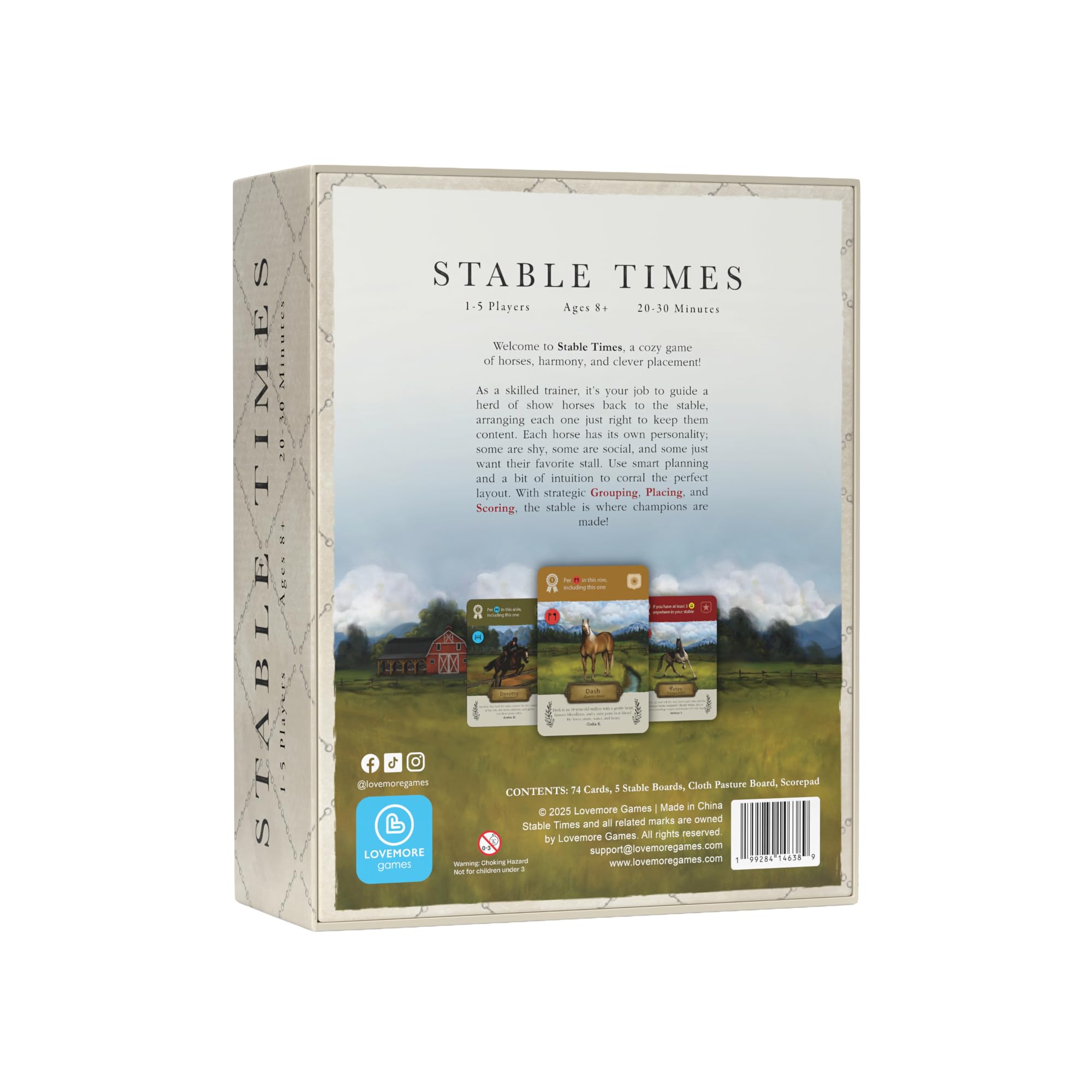 Lovemore Games Stable Times family playset setup encourages bonding and easy play.