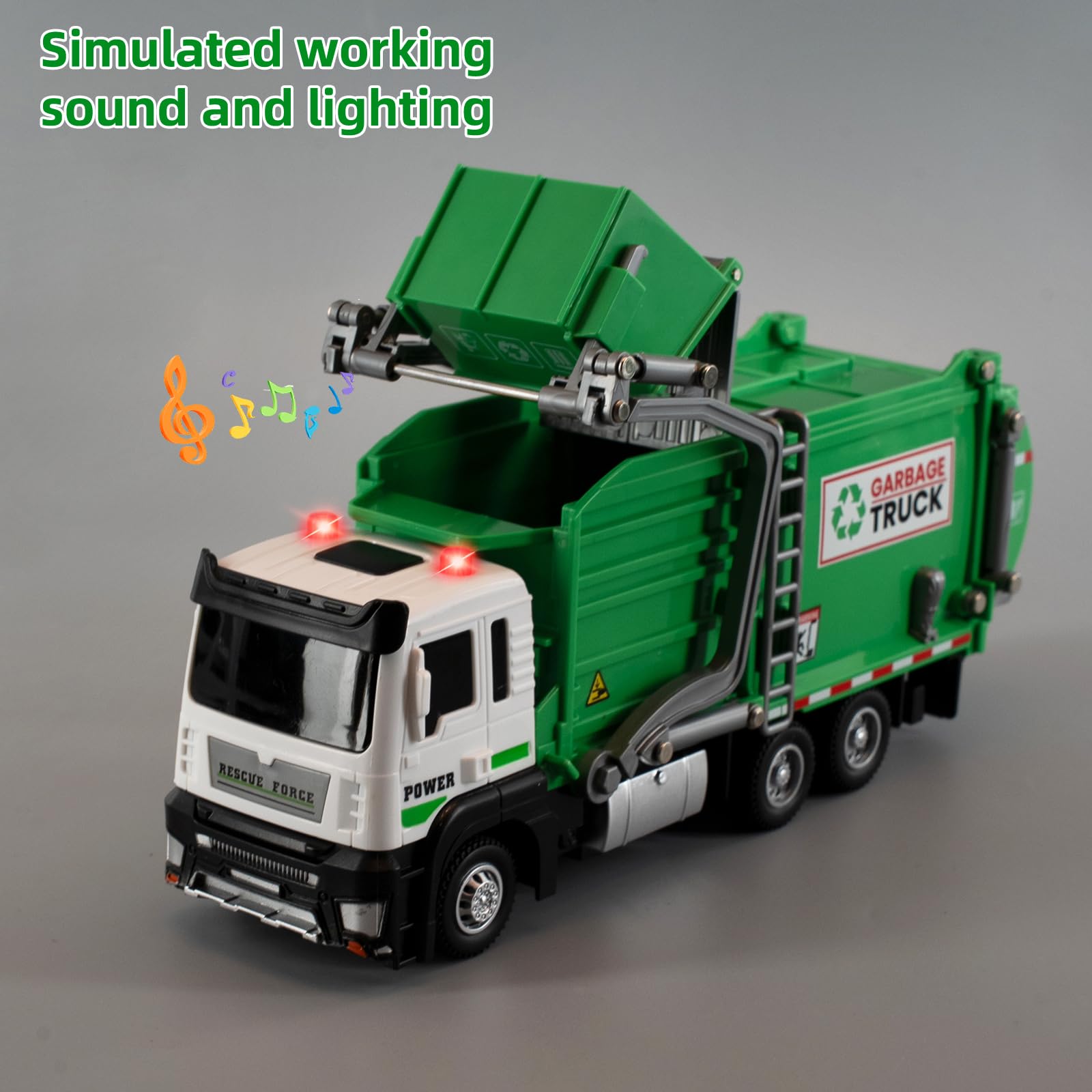 LOVEPOSELEY large truck body provides space for imaginative sanitation scenarios.