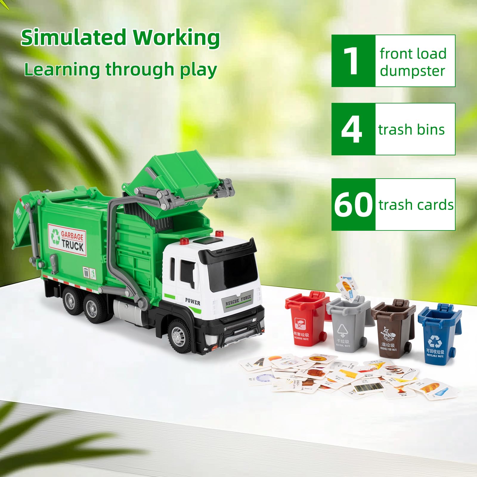 LOVEPOSELEY rear-dump cover showing dumping action for role-play.
