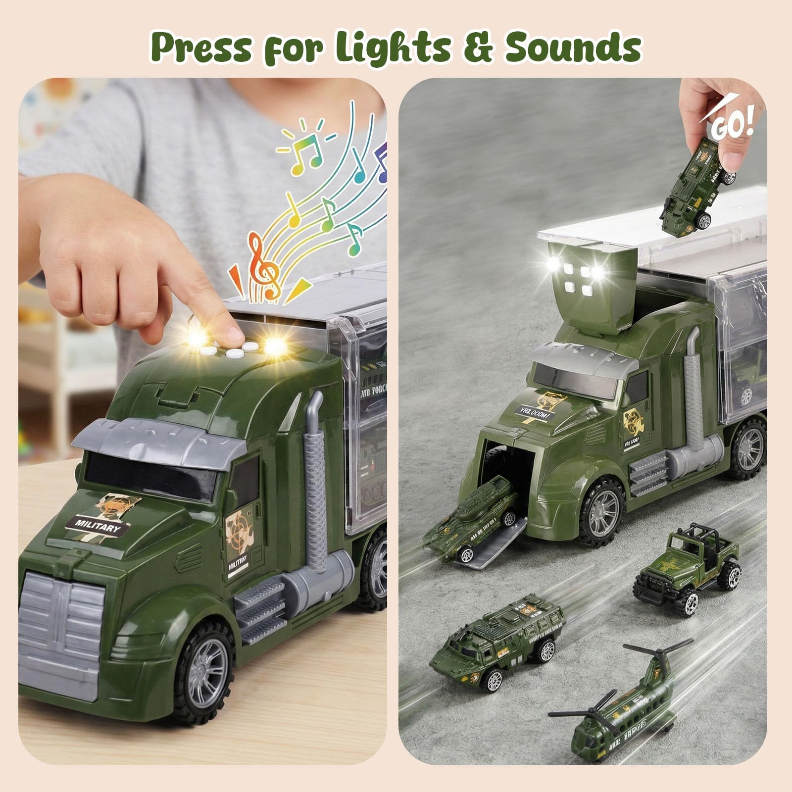 LovesTown 12 mini vehicles for land, air, sea inspire varied missions.