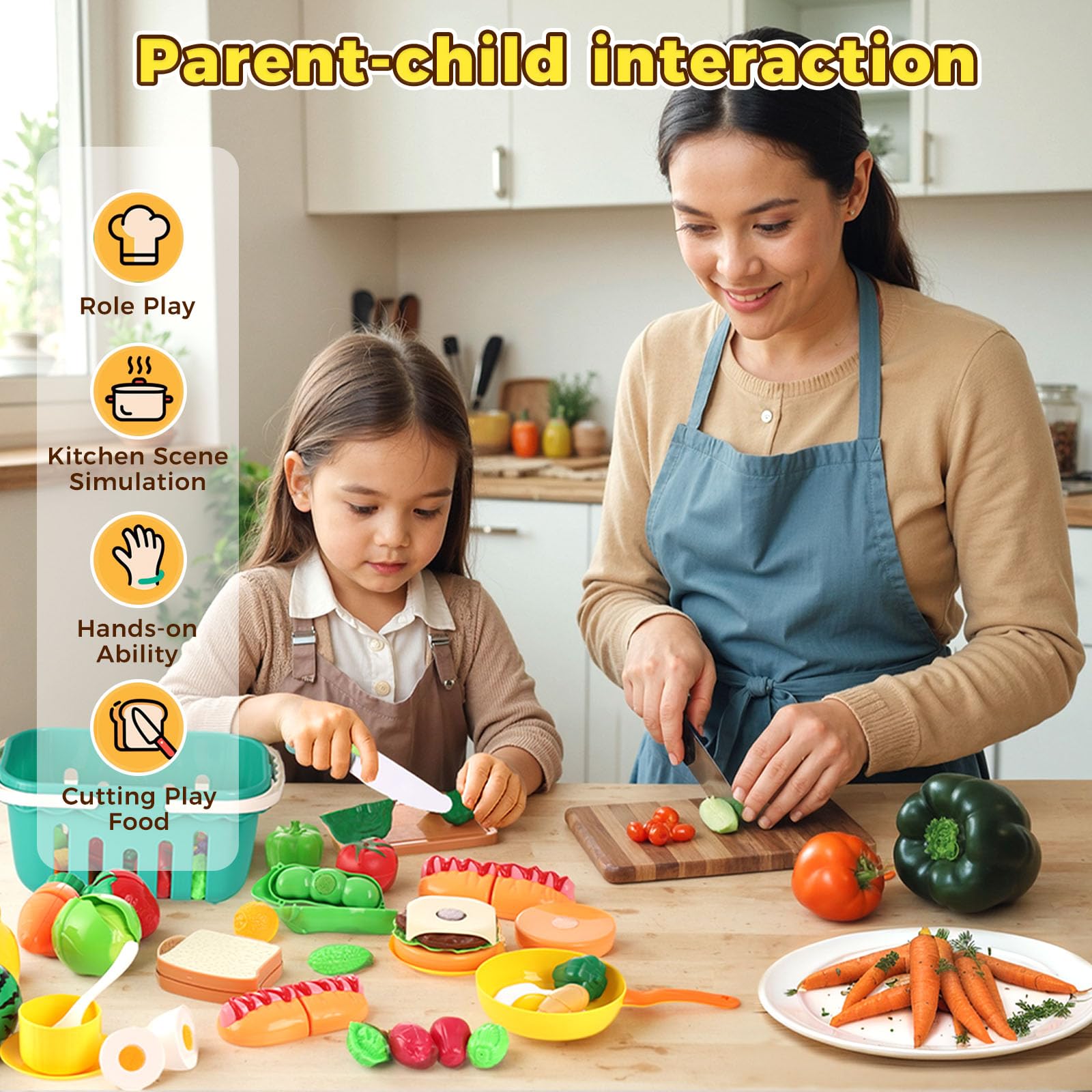 LovesTown pretend food with opening eggs provides realistic, engaging play experiences.