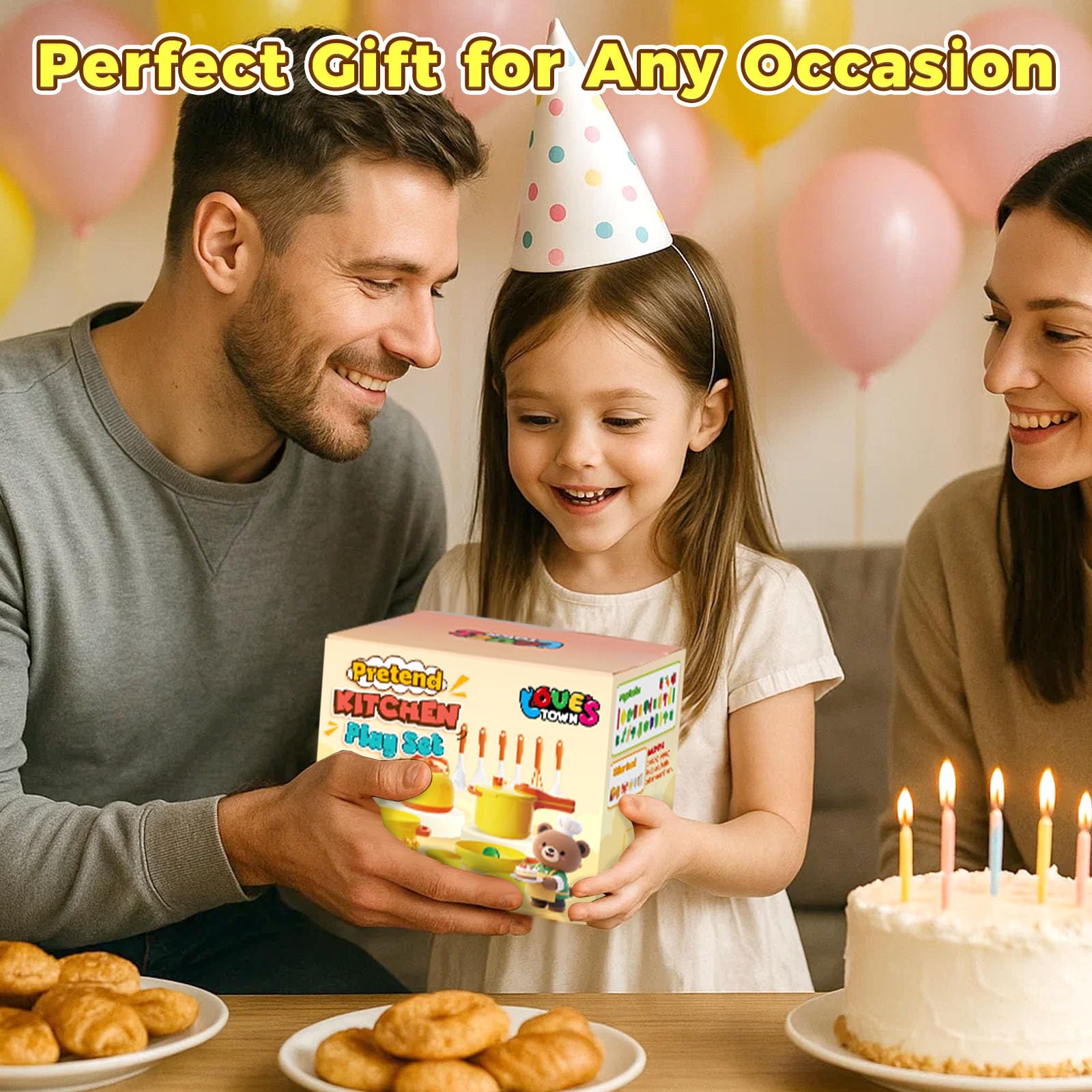 LovesTown sliceable fruits and vegetables invite safe pretend slicing.