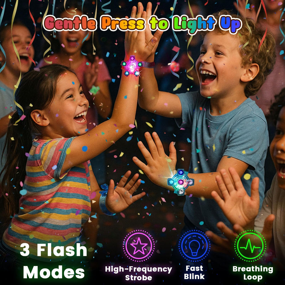 LovesTown 3D gem bracelet with multi-color LEDs offers vivid glow.