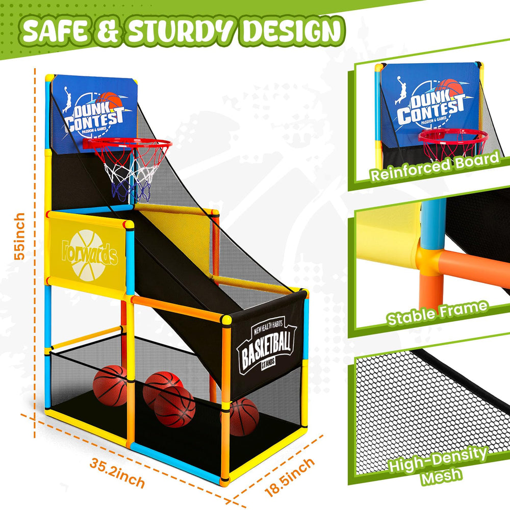 LovesTown rebound net enables fast, continuous play after each shot.