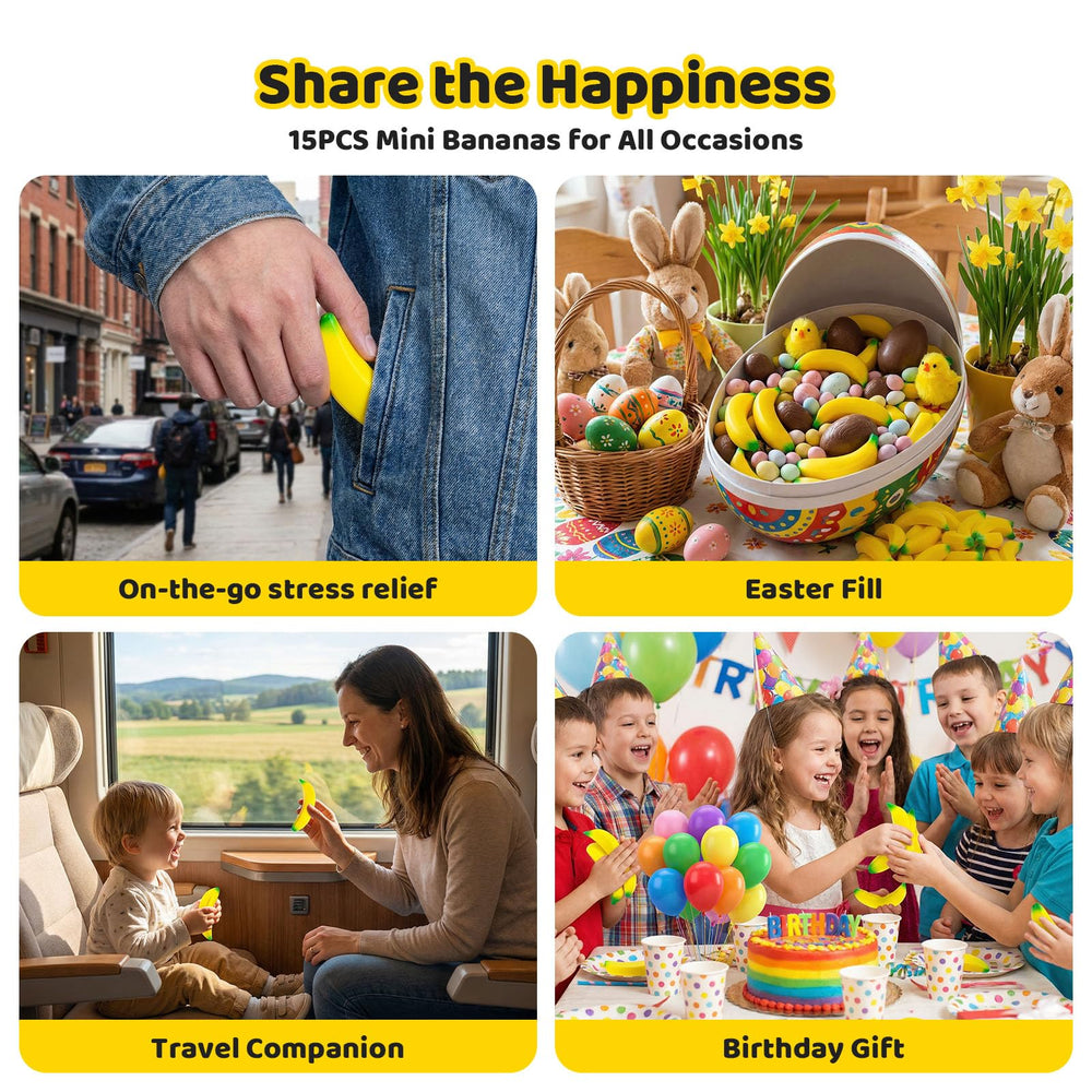 LovesTown banana stress toy ideal for kids' play and rewards