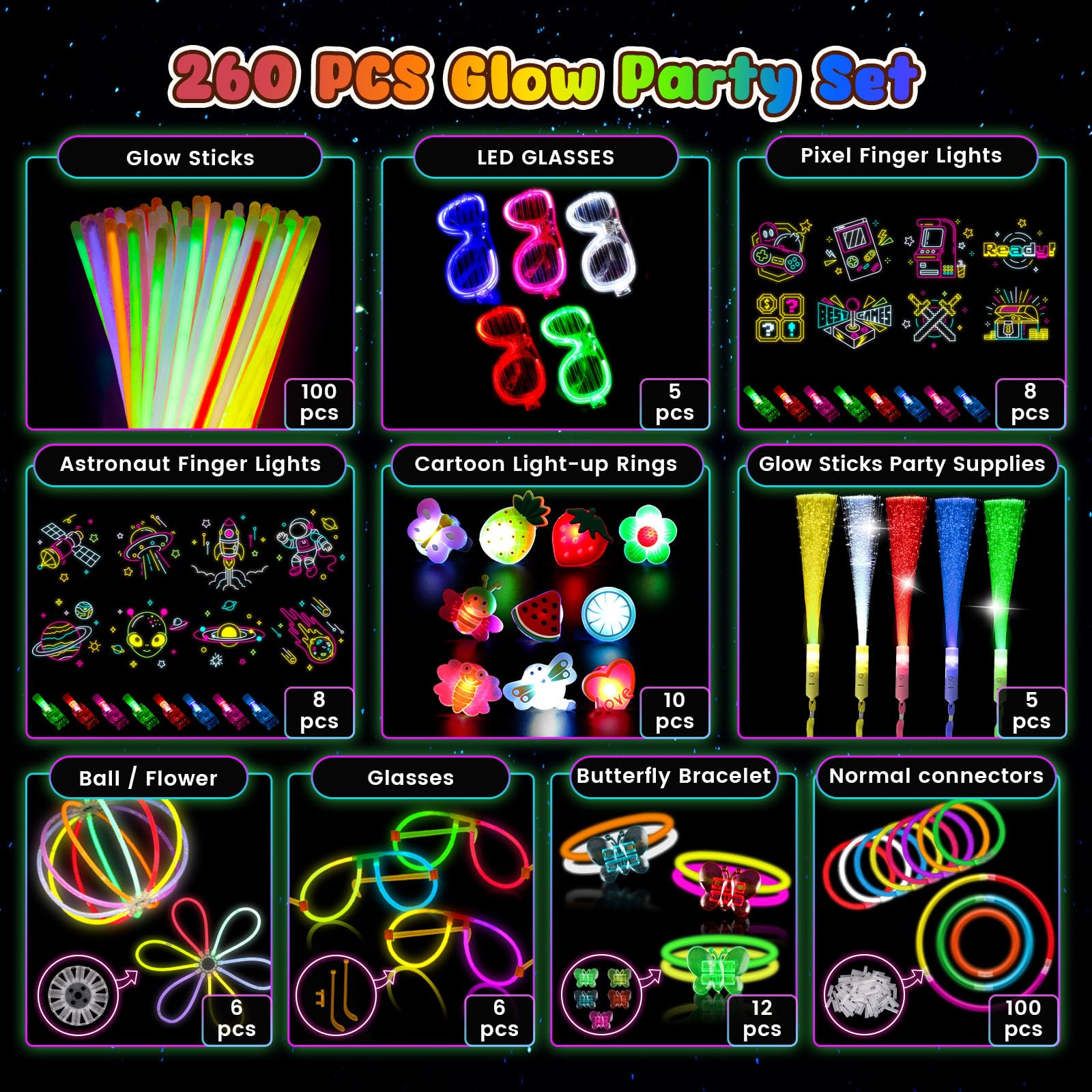 LovesTown finger-lights provide quick illumination for games and photos.
