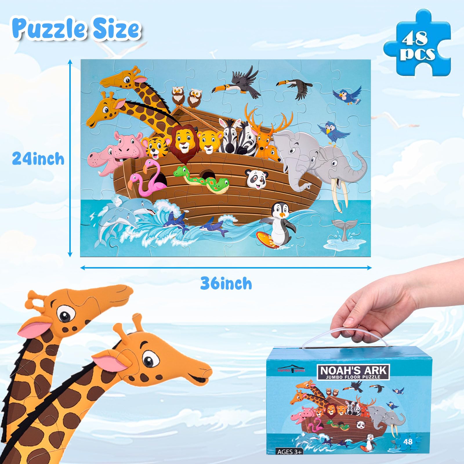 LovesTown smooth surface cleans easily after play sessions.