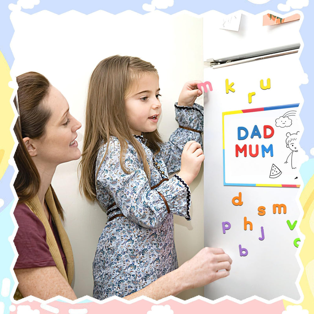 LovesTown fridge letters attach securely on metal surfaces for quick practice