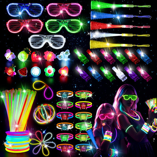 LovesTown glow-in-the-dark glasses brighten party nights for bold wearable style.