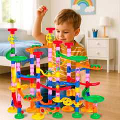 LovesTown marble maze track assembly supports engineering curiosity