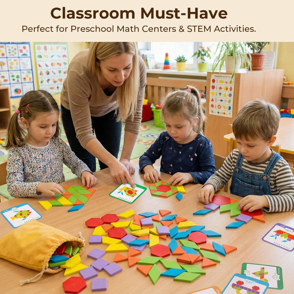LovesTown Montessori-friendly STEM tool to explore geometry and spatial relationships