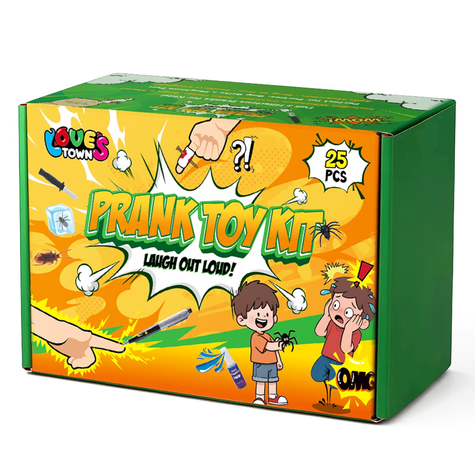 LovesTown Prank Kit gift box highlights vibrant packaging and gifting appeal