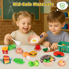 LovesTown sliceable-fruits-vegetables close-up demonstrates safe, engaging pretend food for little chefs.
