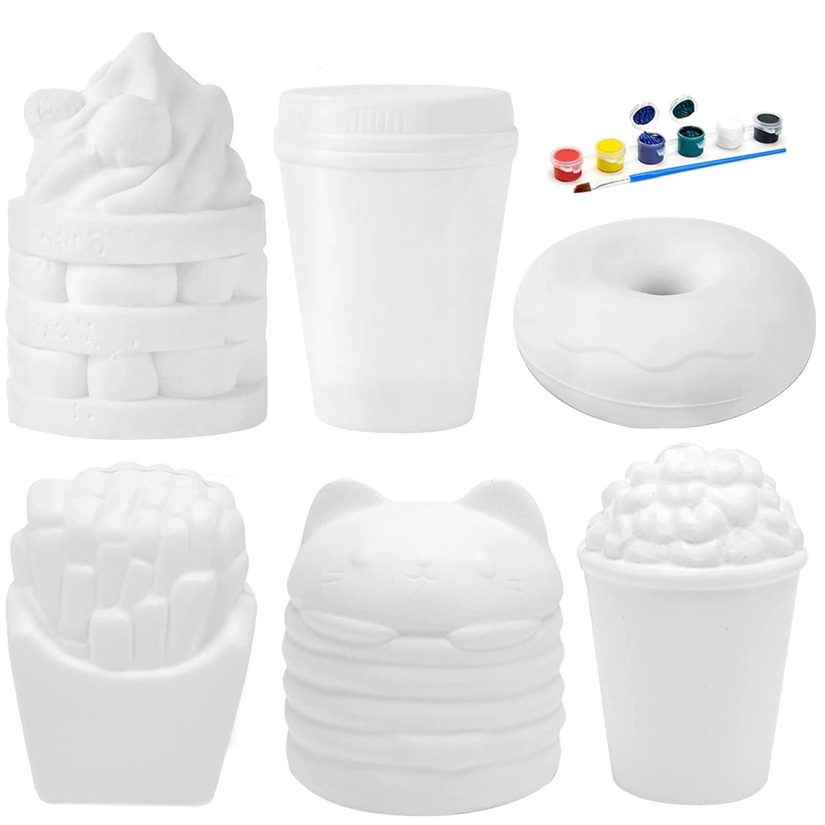 LovesTown donut paintable squishy for color-your-own craft fun