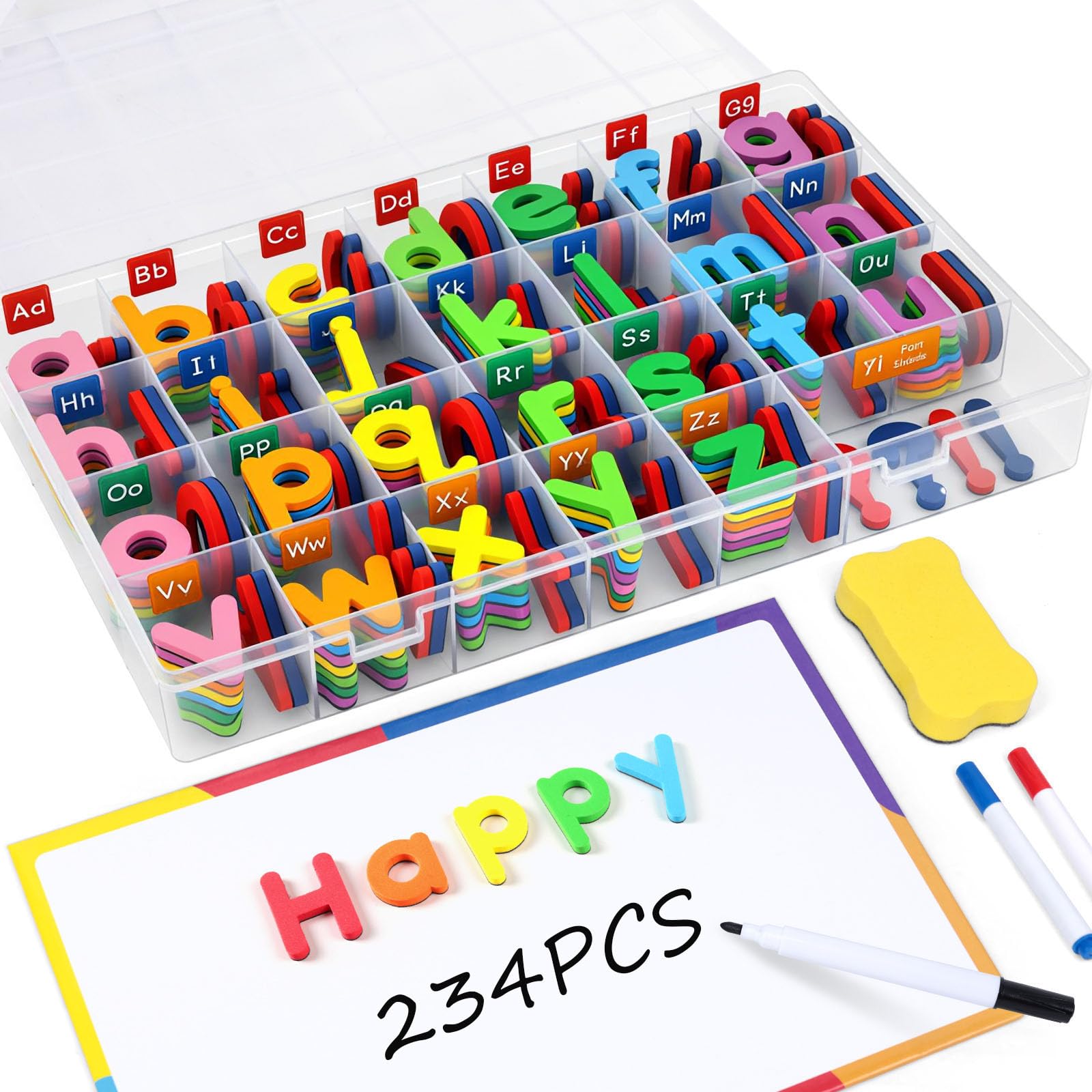 LovesTown storage box with letters for organized learning and play