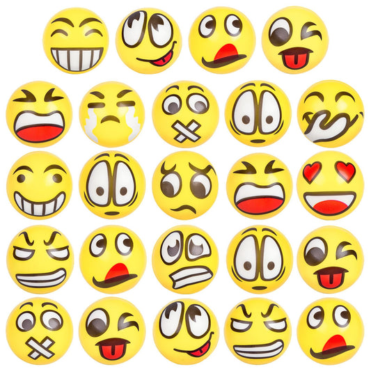 LovesTown yellow face stress ball for tactile relief and focus