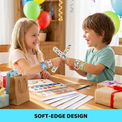 LovesTown white slap bracelets for classroom prizes and kid-friendly crafts
