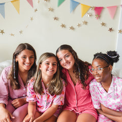 Loveté Hair Charm Kit party setup showing group activity and creativity