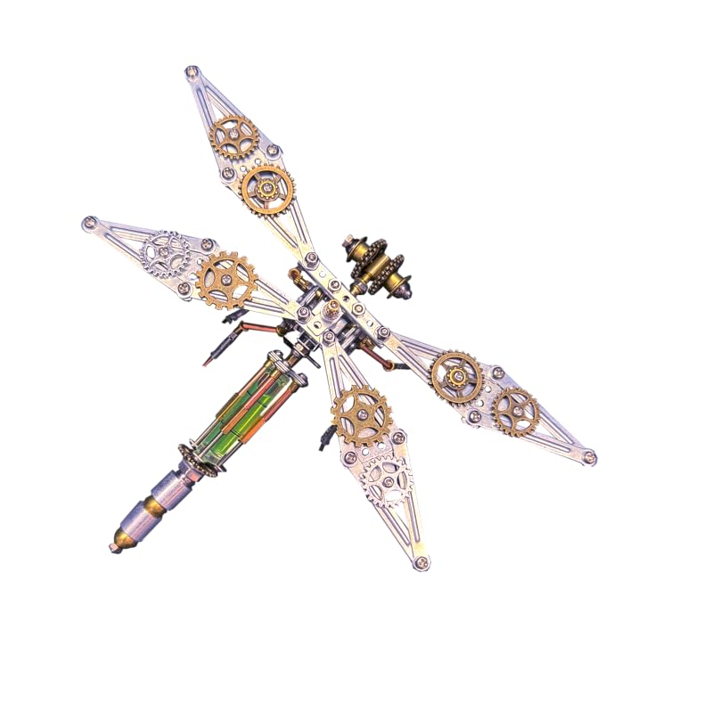 Lovewenying dragonfly metal puzzle side view highlights precise alignment for display-ready craft