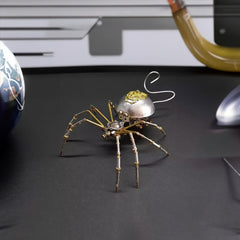 Lovewenying mechanical insect on display in a science or classroom setting.
