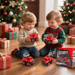 Lovinkiki fire-truck gift-ready-box highlights convenient packaging for gifting.