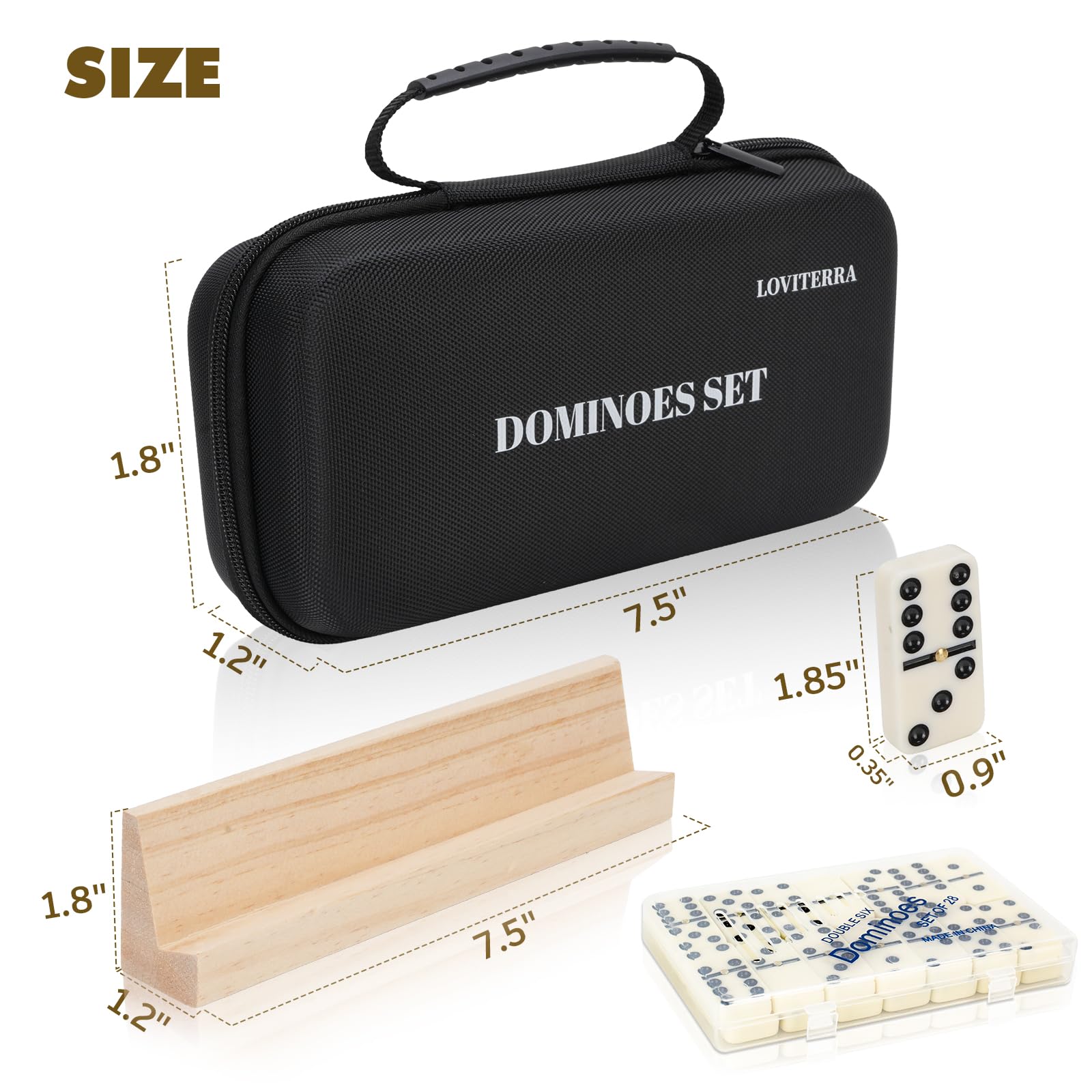 LOVITERRA hard shell carrying case for easy travel and neat storage.