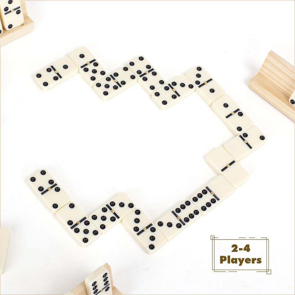 LOVITERRA domino set arranged for convenient travel and quick setup.