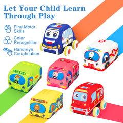 LOVKIZ red pull-back car compact for on-the-go play