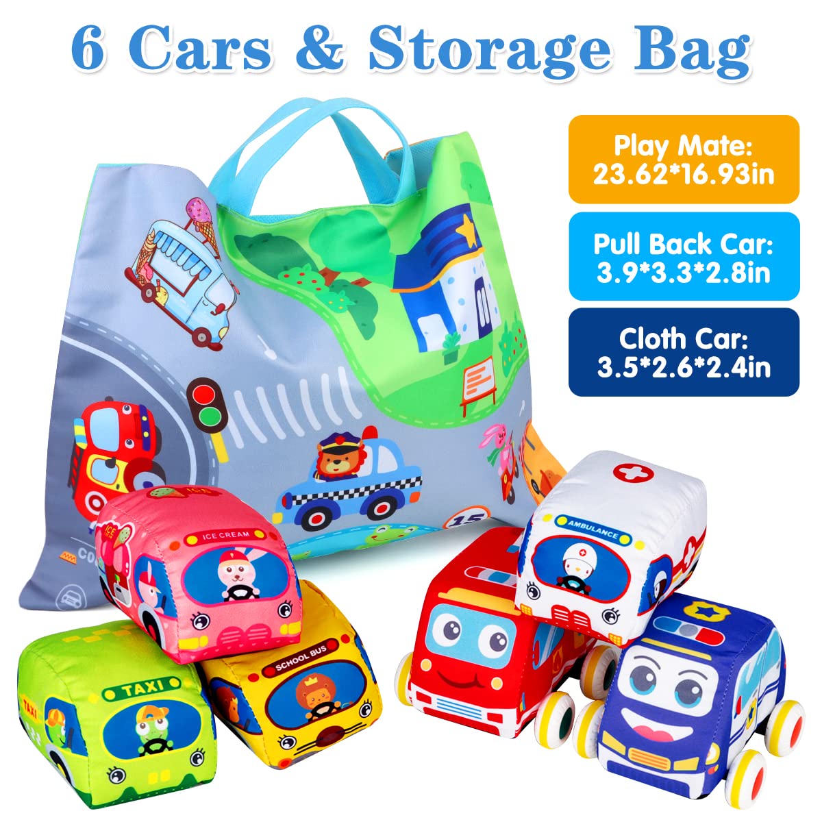 LOVKIZ city map storage bag keeps toys organized and ready for road trips
