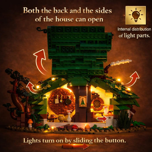 lovlaugh Bag End interior lit by LED for warm ambiance.