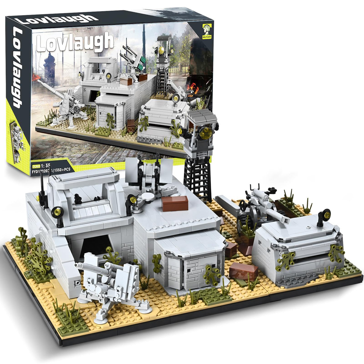 lovlaugh Desert Military Fortress base shows a spacious layout for immersive battles and display