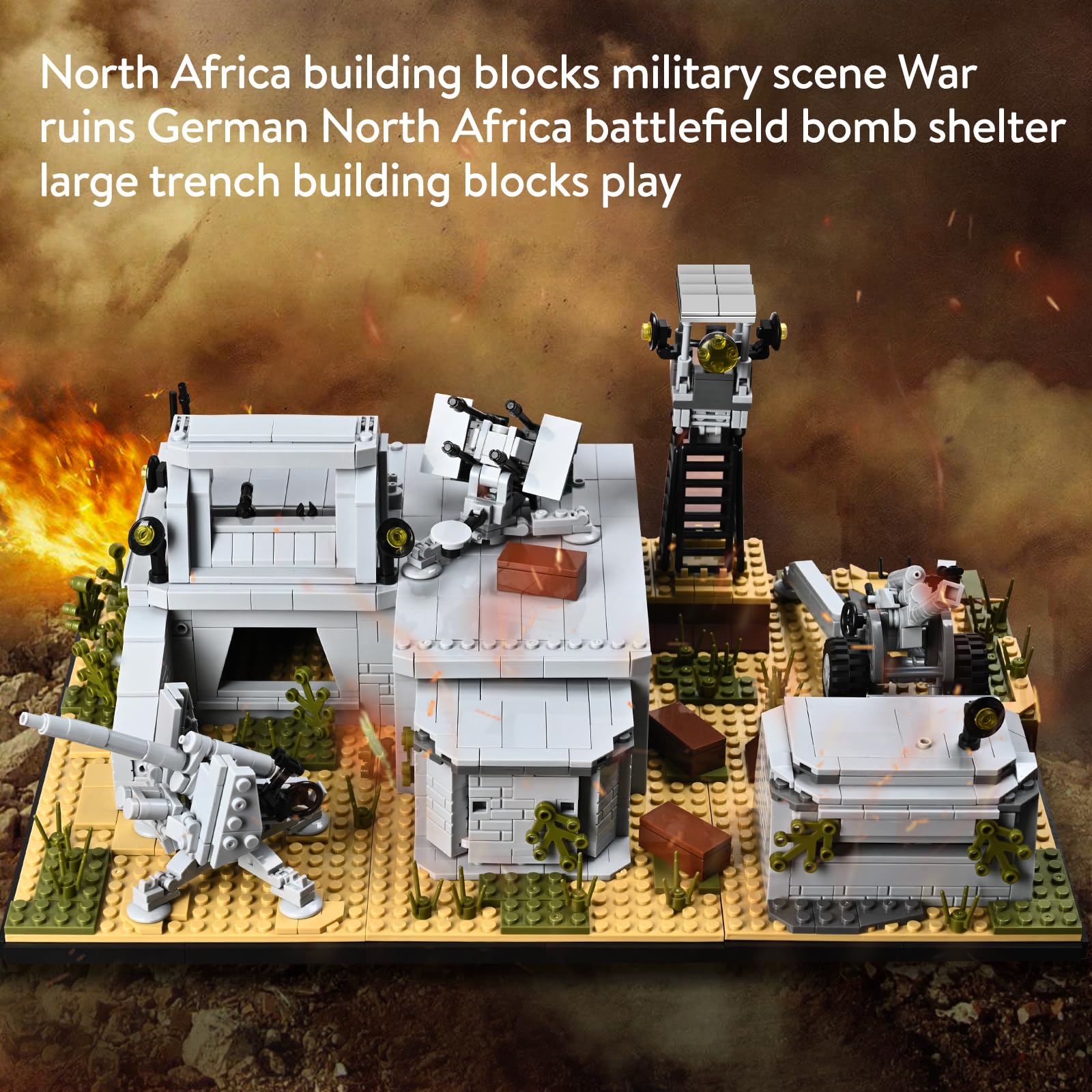 lovlaugh Desert Military Fortress rotating turrets enable dynamic action during battles