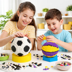 Lovlaugh soccer building blocks 850pcs safety-edges: smooth edges protect little hands