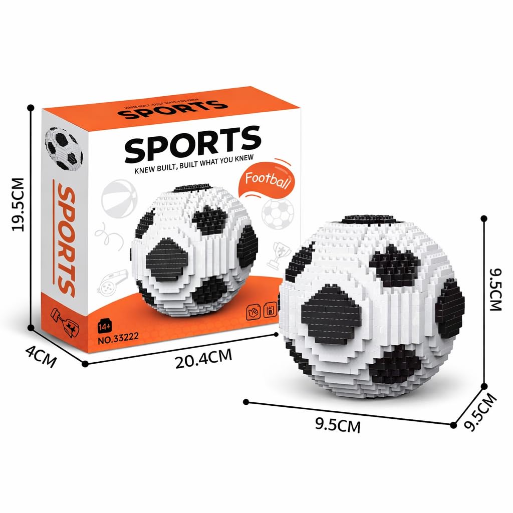 Lovlaugh soccer building blocks 850pcs standalone-kit: versatile kit for solo creativity
