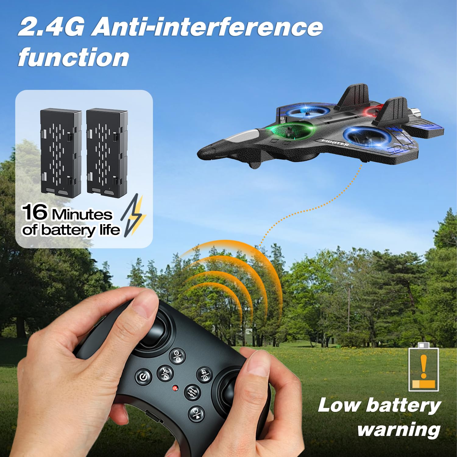 Lovovia 360-degree flip demonstrates agile stunt capability for tricks indoors and outdoors.