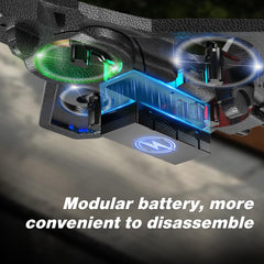 Lovovia beginner-friendly RC airplane simplifies takeoffs and landings for new pilots.