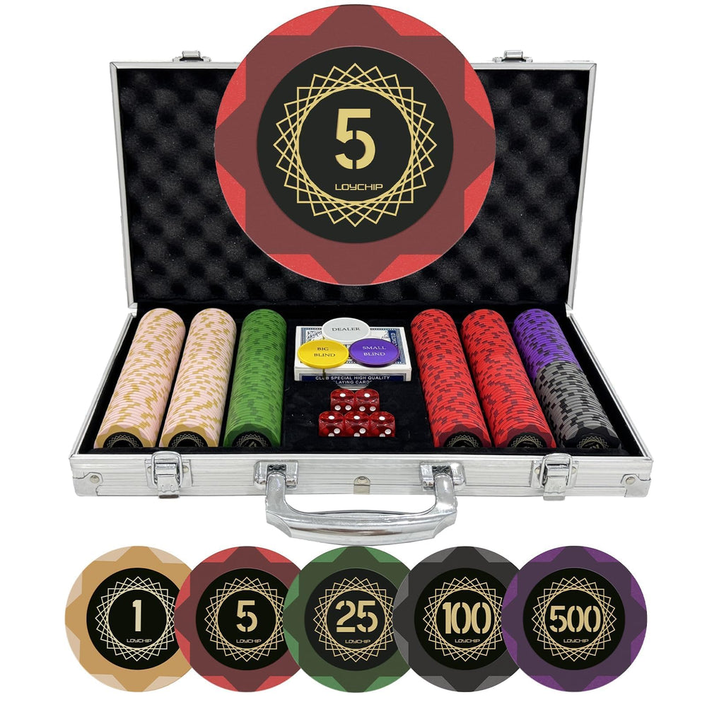LOYCHIP casino-grade 14g clay chips deliver authentic home poker feel.