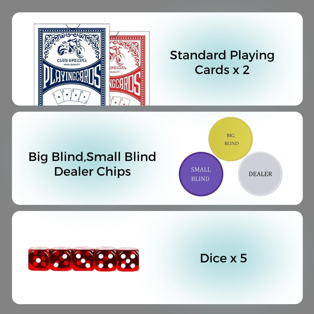 LOYCHIP dealer and blind buttons clearly labeled for smooth play.