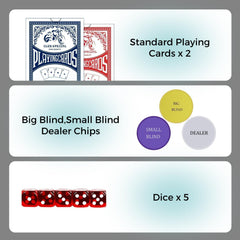 LOYCHIP dealer and blind buttons clearly labeled for smooth play.