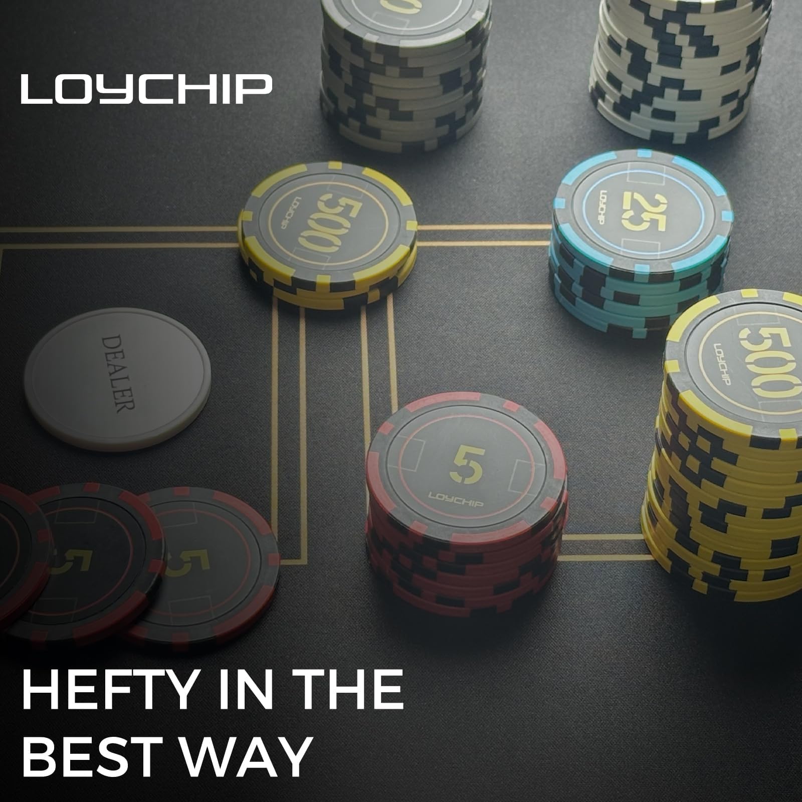 LOYCHIP Two Decks of Cards included for flexible gameplay at home.