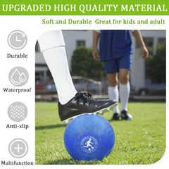 LOYNYE dodgeball ball bright red blue colors for easy visibility and fun.