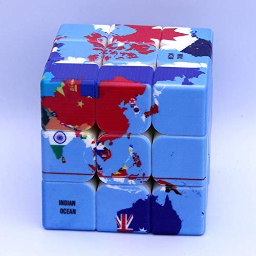Loyoe speed cube world map rotate action demonstrates smooth turning for focus
