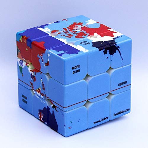 Loyoe speed cube world map smooth turn feel supports quick solving practice