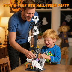 Loyratche Horror Skull Building Set miniature pumpkin details highlight seasonal decor ideas