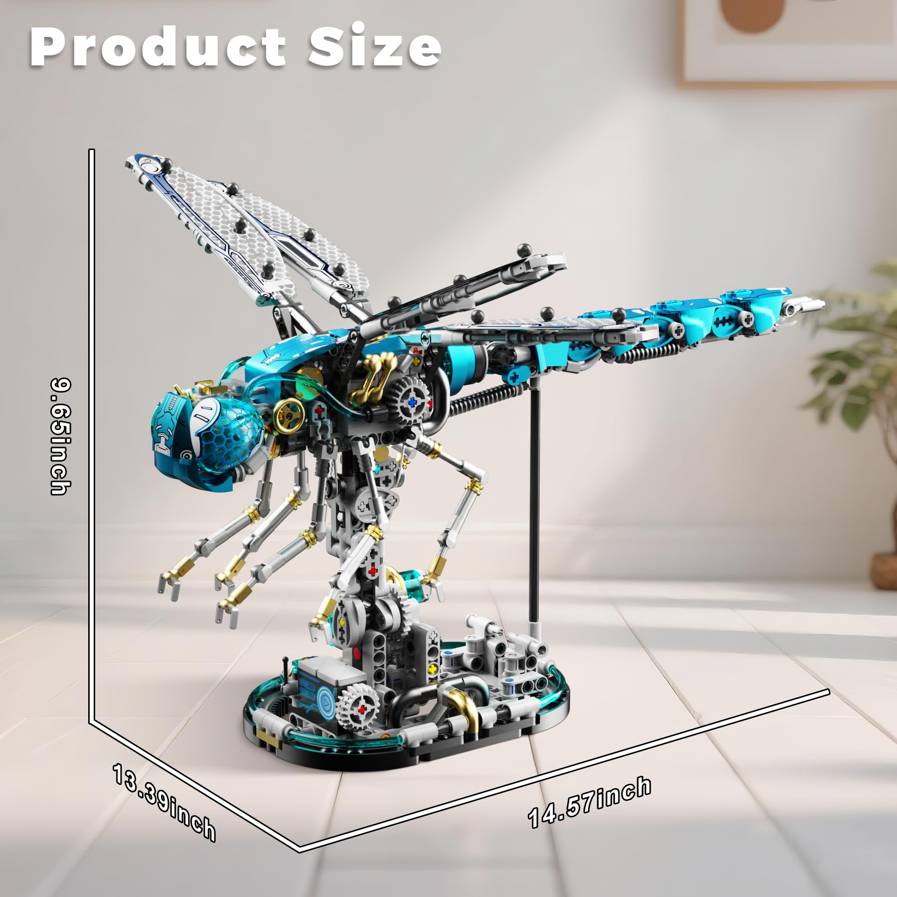 Loyratche Display stand keeps the dragonfly secure as a centerpiece.
