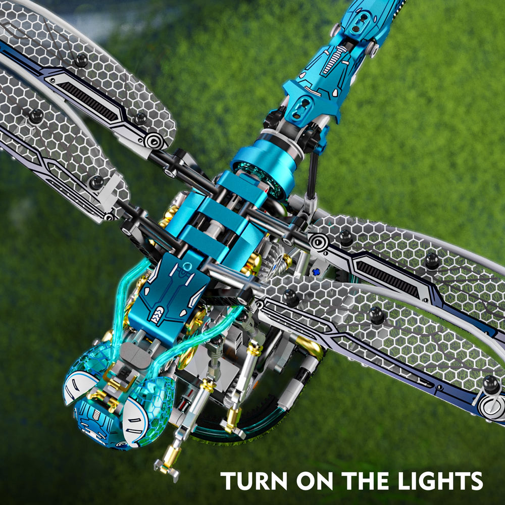 Loyratche Dragonfly LED lighting on both sides enhances visual drama.
